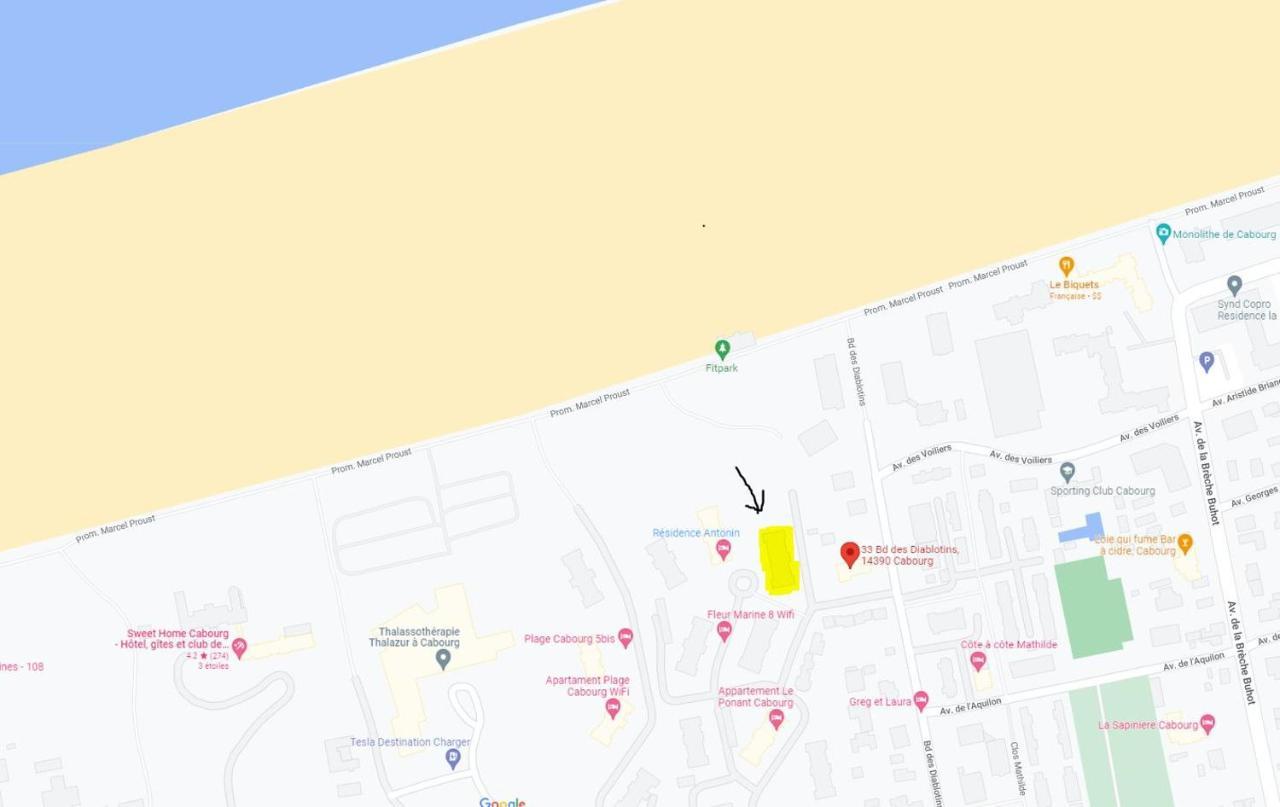 Cabourg T2 Front De Mer - Proche Thalasso Zewnętrze zdjęcie